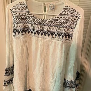 Blue Rain Boho Long Sleeve Blouse